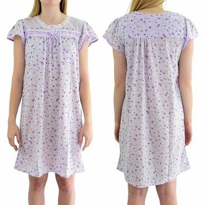 Ezi Cotton Nightgown for Women – Soft & Breathable Sleep Dress - 1 of 4
