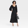 Women's Long Sleeve Crepe Maxi A-Line Dress - A New Day™ - image 3 of 3