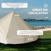Ridstar 196.75 in. W 10-Person Bell-Shaped Mongolian Yurt Camping Tent with Spacious Interior & Breathable Waterproof Design-Beige - 3 of 4