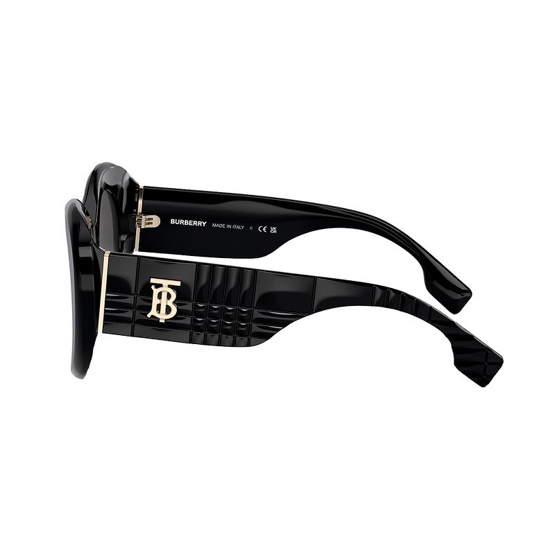 Burberry MARGOT BE 4370U 300187 Womens Round Sunglasses Black 49mm, 3 of 4