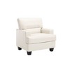Faux Leather Upholstered Accent Chairs for Living Room - Morden Fort - 3 of 4