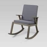 Champlain Acacia Wood Patio Rocking Chair - Christopher Knight Home