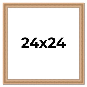 PosterPalooza | Square Weathered Yellow Picture Frame - UV Acrylic, Foam Board Backing, Hanging Hardware - 1 of 4
