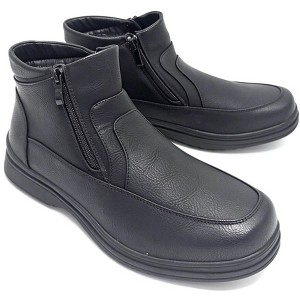 Men's Winter Boots Dual Side Zipper Fur Lined Ankle Warm Shoes : Target