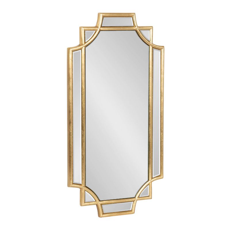 Kate &#38; Laurel All Things Decor 11&#34;x21&#34; Minuette Decorative Framed Wall Mirror Gold, 1 of 8