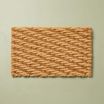 Chunky Twisted Rope Handwoven Coir Doormat Natural/Brown - Hearth & Hand™ with Magnolia