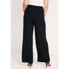 June + Vie by Roaman's Women's Plus Size June Fit Wide-Leg Corner Office Pants - 3 of 4