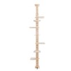 Okak Floor-to-Ceiling Cat Tree with Adjustable Height, Multi-Level Cat Tower with Climbing Frame, Vertical Cat Tree Tower for Indoor Cats, Natural - 3 of 4
