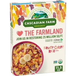 Cascadian Farm Fruity Crispy Rice Cereal - 11.5oz