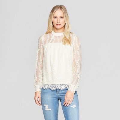 maroon lace top long sleeve