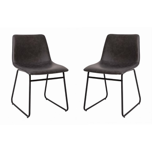 Black bucket 2024 dining chairs