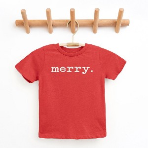 The Juniper Shop Merry Puff Print Toddler Short Sleeve Tee - 1 of 3