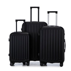 3 Pieces Luggage Sets,20/24/28Inch ABS Spinner Wheel Luggage,Suitcase With Cup Holder And USB Port,Luggage With Combination Lock-Cuddlewood - 1 of 4