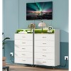 Modern 5-Drawer Tall Dresser for Bedroom, Wood Chest of Drawers with Silent Closing Slides - 2 of 4