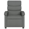 vidaXL Recliner Chair Dark Gray Fabric - 3 of 4
