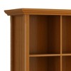 TOAOTBNBO 3 Tier Modern Bookcase, Display Bookshelves with 9 Cube Storage Cabinet, Wood Book Shelf for Living Room, Light Brown - 4 of 4