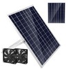 iMountek "20W Solar Powered Fan Kit for Ventilation & Cooling – 2 Waterproof 4.72" Fans for Coop, Shed, Greenhouse" Black - 2 of 4