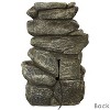 Sunnydaze Indoor Home Office Relaxing 6-Tiered Stone Falls Tabletop Water Fountain with LED Lights - 15" - 3 of 4