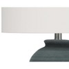 Monarch Specialties Lighting 24inchH Table Lamp Blue Ceramic Ivory / Cream Shade Contemporary - 4 of 4