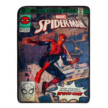 Surreal Entertainment Marvel Comics Friendly Neighborhood Spider-Man Throw Blanket | 45 x 60 Inches