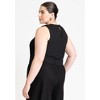 ELOQUII Women's Plus Size Linen-Blend Boxy Scoop Neck Crop Tank - 3 of 4