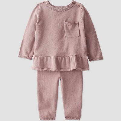 Little Planet by Carter’s Organic Baby 2pc Sweater Set - Gray Newborn