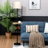 Costway Modern Floor Lamp with Tray Table Dual USB Charging Ports 3-in-1 Floor Lamp - 2 of 4