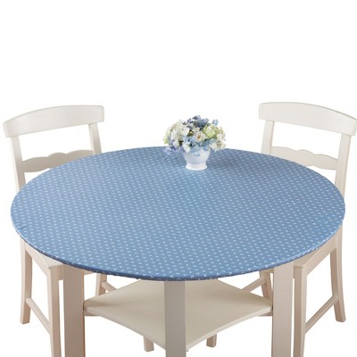 Collections Etc Collections Etc. Patterned Fitted Table Cover with Soft Flannel Backing and Durable Wipe-Clean Vinyl Construction