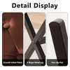 SEVOBAL Ottomans and Benches Tufted Ottoman Foot Stool with X-Shaped Metal Legs for Living Room Bedroom Vanity, Brown, 34.00"*33.00"*16.50" - 2 of 4
