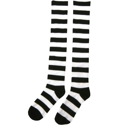 Halloweencostumes.com One Size Fits Most Striped Witch Socks, Black ...