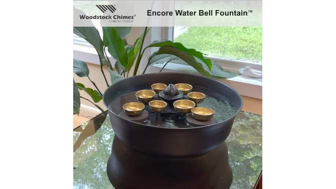 Woodstock Wind Chimes Water Bell Fountains Floating Fountain Bells, 2 of 7, play video