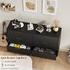 Acekool Dresser, Fluted Panel & Golden Handles, Large Capacity Organizer for Bedroom, Black/White/Natural/Green - 4 of 4