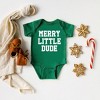 The Juniper Shop Merry Little Dude Baby Bodysuit - 6 Month - Kelly - 2 of 3