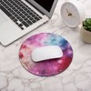 Insten 2 Pack Round Mouse Pad Galaxy Space Nebula Design, Stitched Edges, Non Slip Rubber Base, Smooth Surface Mat, (7.9" x 7.9") - 2 of 4