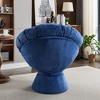 CAVINAS Oversized Swivel Accent Chair, 360-degree Swivel Barrel Chair, Upholstered Swivel Chair, Papasan Chair for Living Room Bedroom - 4 of 4