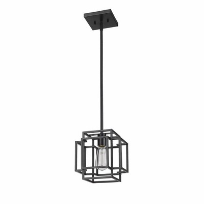 Titania Matte Black Mini Pendant Light - Indoor/Outdoor Contemporary Design