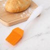 Unique Bargains Basting Brush 15g Small Handle Brush Color Block Dishwasher Safe Silicone PP 6.69"x1.18" 1 Pc - 2 of 4