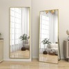 HOMLUX 64"x21"/58"x18" Rectangular Leaning Floor Mirror Full Length Standing Mirror Bathroom - image 2 of 4