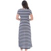 Just Love Womens Stripe Maxi Dress Knit Jersey T-Shirt Dress for Women - 3 of 3