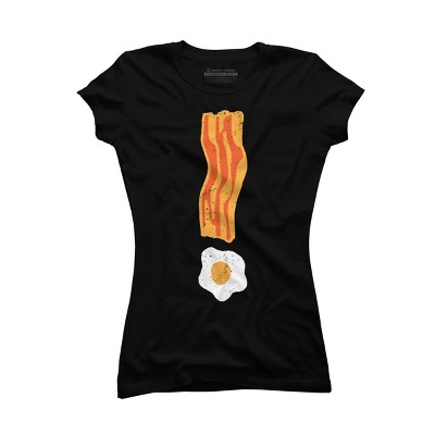 Junior's Design By Humans Breakfast is Important!!! By NDTank T-Shirt