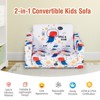 Infans 2-in-1 Convertible Kids Sofa to Lounger Flip-Out Chair w/Storage Pocket - 3 of 4