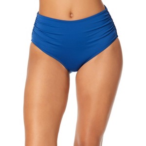 Women's Live In Color Convertible High Waist Shirred Swim Bottom - 1 of 3
