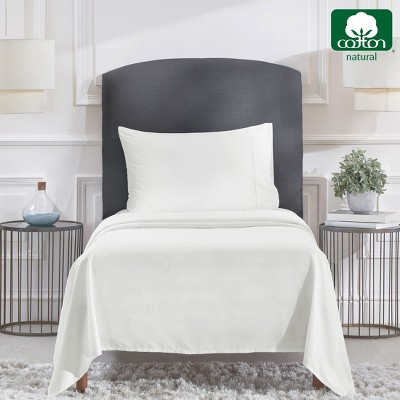 Ivory California King Cotton Sateen Deep Pocket Sheet Set