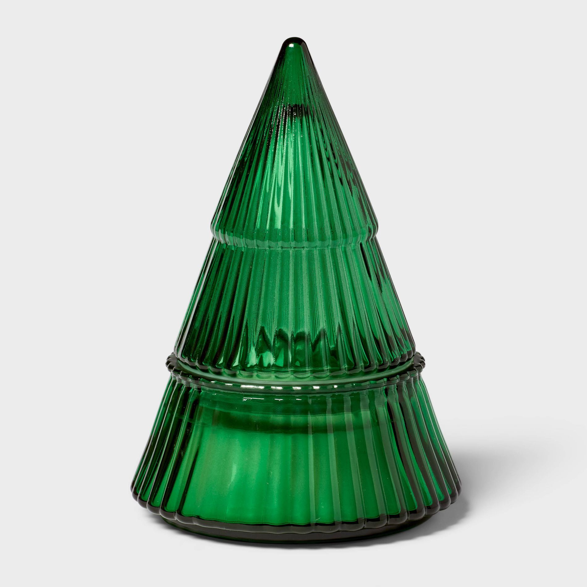 2 Wick Figural Tree Glass Forest Fir Jar Candle - Threshold™