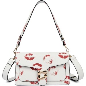 Crossbody Bags for Women Trendy - Small Bag Leather Handbags Evening Clutch with 2 Straps - 1 of 4