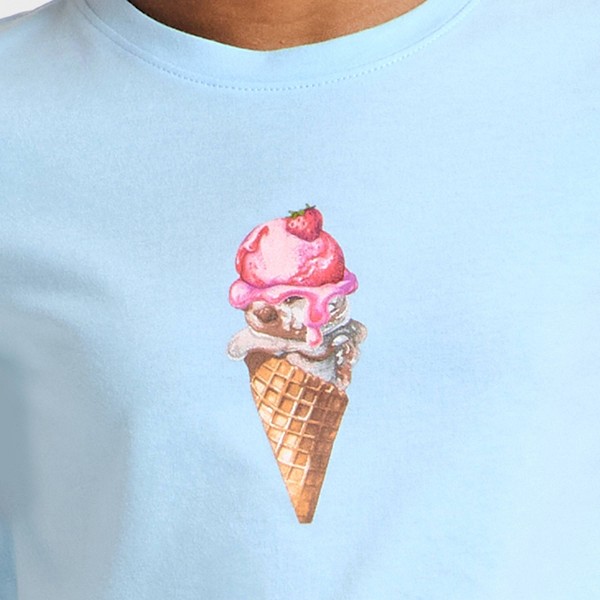 Camiseta gráfica de manga corta 'Ice Cream' para niñas - Cat & Jack™ azul claro 2