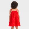 Toddler Girls' Americana Eyelet Tank Dress - Cat & Jack™ Medium Red - 2 of 3