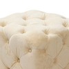 NicBex 18" Cube Velvet Ottoman,Modern Foot Stool with Special Design,Exquisite Vanity Stool for Bedroom&Living Room,Bedroom Furniture - 3 of 4
