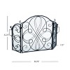 Christopher Knight Home Kingsport Traditional Iron Three Panel Fireplace Screen - 3 of 4