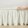 Lush Décor Gathered Ruffle Elastic Easy Wrap Around Bedskirt - 2 of 4